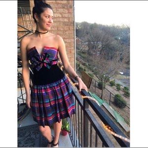 INSANE FIND! Vintage Plaid & Velvet Dress